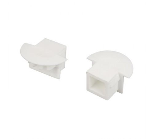 Заглушка для алюминиевого профиля  для PDS-F белая глухая (ARL, Пластик)  026205  Arlight