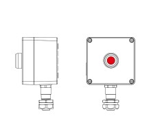 Взрывозащищенный пост управления из алюминия CPE-A-12-(1xP1R(11))-1xKAEPM2MHK-20(C)1Ex d e IIC Т5 Gb / Ex tb IIIC T95°C Db IP66  2201.121.22.120F  D