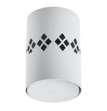 Светильник потолочный под лампу макс 12W, 230V, GX53 и подсветка 4000K, белый HL351  41455  FERON