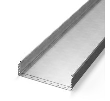 Лоток неперфорированный Стандарт INOX (AISI 304) 400х100х3000 (1,0 мм) (3 м/уп)  PR16.2319  Промрукав