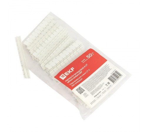 Маркировка для клемм UT 6 без нумерации (500 шт) scr-ut-mrk-6-0  EKF