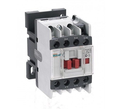 Контактор 9А 24В АС3 1НО+1НЗ КМ-103   22100DEK  DEKraft