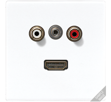 2x Cinch Audio (RCA) / Stereo разъем (TRS 3.5 mm) / HDMI  MALS1082  Jung