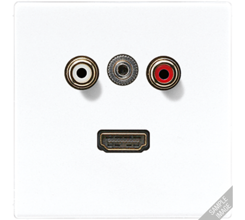 2x Cinch Audio (RCA) / Stereo разъем (TRS 3.5 mm) / HDMI  MALS1082  Jung