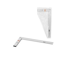 Угольник столярный 400 мм алюминиевый, усиленный, облегченная рукоятка, "Рубин"  SQ1018-0514  TDM