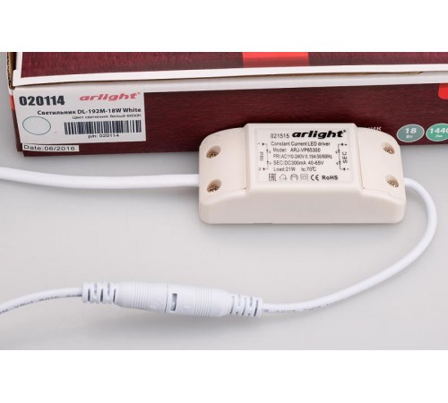 Светильник DL-192M-18W White  020114  Arlight