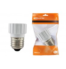 Переходник Е27-GU10 белый  SQ0335-1006  TDM