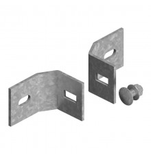 Крепление стойки для высоких нагрузок, толщ. 5,0 мм, гор. цинк, 355402  КС8-5,0-ГЦ   Ostec