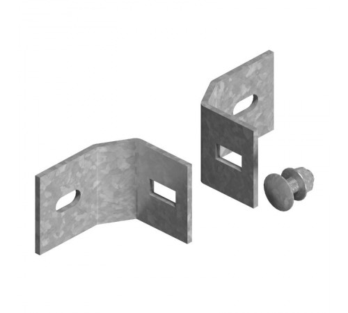 Крепление стойки для высоких нагрузок, толщ. 5,0 мм, гор. цинк, 355402  КС8-5,0-ГЦ   Ostec