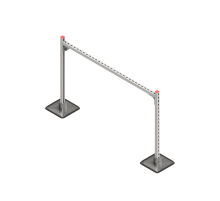 Опорная конструкция для гор. прямоуг. воздуховодов  TECHNORAPTOR STEELFOOT 1500х1000 HD  KM-TR-STF-SSHRAD-1500-1000 HD  КМ - профиль