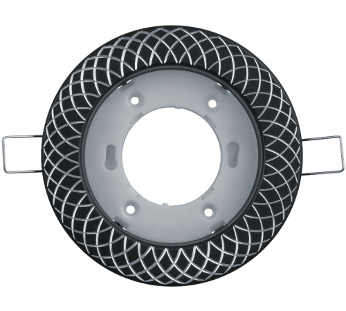 Светильник встраиваемый под лампу GX53 NGX 93 075 NGX-R11-004-GX53 (Сетка черный хром, серебро)  93075  Navigator