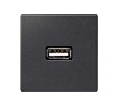 Simon Connect Зарядное устройство USB, К45, Uпост = 5 В, графит  K126B-14  Simon