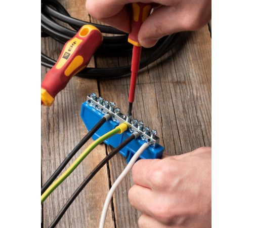 Шина "N" 63.10 (DIN изолятор) никель EKF PROxima  sn1-63-10-d  EKF