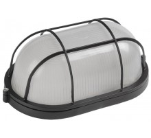 Светильник для ЖКХ НПП 1202 100Вт Е27 IP54 черный/овал с реш.  LNPP0-1202-1-100-K02  IEK