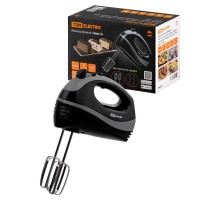 Миксер ручной "Зевс 2", 300 Вт, 5 скоростей, режим "Турбо", 2 комплекта насадок, черный, TDM  SQ4011-0002  TDM