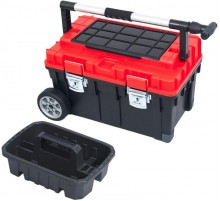 Ящик для инструментов на колесах 63х40х36см PATROL Wheelbox HD Trophy 2 красный  146165  Tech-KREP