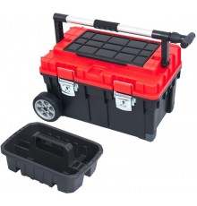 Ящик для инструментов на колесах 63х40х36см PATROL Wheelbox HD Trophy 2 красный  146165  Tech-KREP