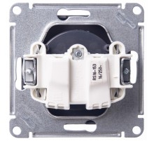 W59 Черный бархат Розетка без заземления без шторок, 16А  RS16-153-6-86  SE