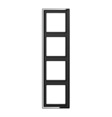 Рамка для вертикальной и горизонтальной установки, 4 поста; металл; хром; GCR  GCR2984  Jung