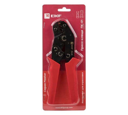 Пресс-клещи ПК-01 ( 0.25-2.5 мм2 НКИ НВИ) EKF Master   pk-01-mas   EKF