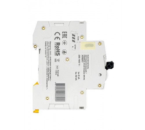 Выключатель автоматический трехполюсный M06N 3P D 4А 6кА ARMAT  AR-M06N-3-D004  IEK