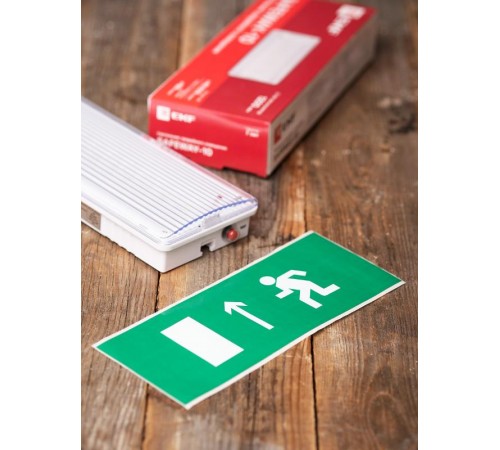 Пиктограмма "Направление прямо" 320х120мм (для EXIT, SAFEWAY-40)  pkal-01-05  EKF