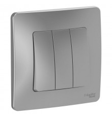 Blanca Алюминий С/У Выключатель 3-клавишный, 10А, 250B  BLNVS100503  SE