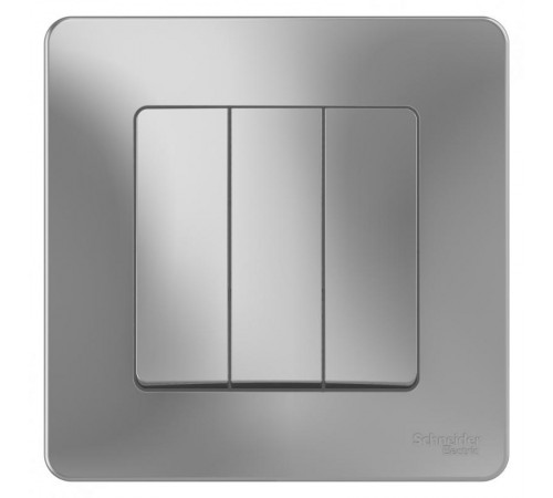 Blanca Алюминий С/У Выключатель 3-клавишный, 10А, 250B  BLNVS100503  SE