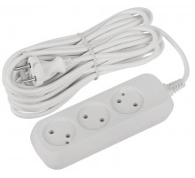 Удлинитель электрический ЭРА UDL-10-3100 Greenline 3 розетки без заземления 10м ПВС 2x1мм2   Б0065024  ЭРА