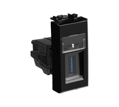 USB 3.0  розетка "Черный квадрат" Avanti модульная, тип А-А, 1 мод  4402301  DKC
