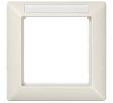 Рамка 1-кратная для вертикальной и горизонтальной установки; термопласт AS581BFINA Jung