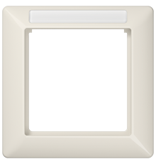 Рамка 1-кратная для вертикальной и горизонтальной установки; термопласт AS581BFINA Jung