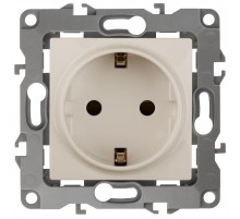 Розетка с заземлением 16A-250В IP20 винт Эра12 слоновая кость  Б0029237  ЭРА