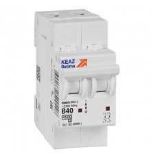 Выключатель автоматический двухполюсный OptiDin BM63-2B40-4,5-УХЛ3   329514  КЭАЗ