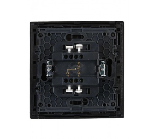 FORTE&PIANO Выключатель 1-клавишный проходной 10А FP103 черный  FP-V12-0-10-1-K02  IEK