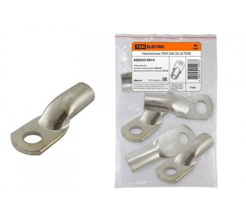 Наконечник медный луженый ТМЛ 25-10-7 ГОСТ 7386-80   SQ0533-0055  TDM