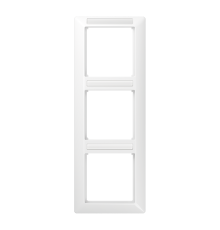 Рамка 3-кратная вертикальная с полем для надписи белая  AS583BFINAWW  Jung