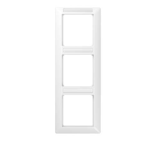 Рамка 3-кратная вертикальная с полем для надписи белая  AS583BFINAWW  Jung