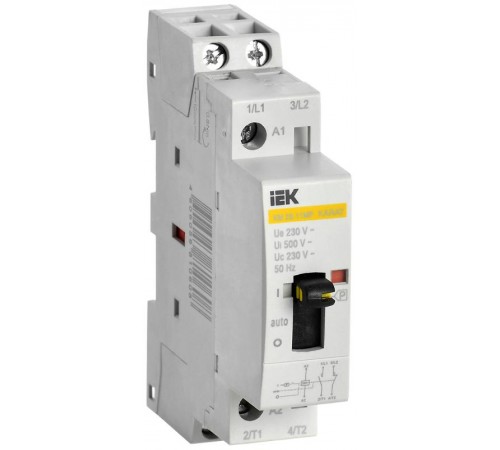 Контактор модульный с ручным управлением КМ20-11МР AC KARAT  MKK12-20-11  IEK