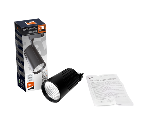 Светильник светодиодный трековый однофазный PTR 1725 25w 4000K 24° BL (чёрный) IP40  .5026124  Jazzway