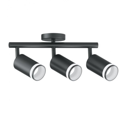 Светильник-спот настенно-потолочный под лампу GU10, черный ML233  41491  FERON