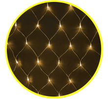 Гирлянда световая  NGF-N01-156WW-12-1.5x1.5m-230-TR-IP20  61846  Navigator