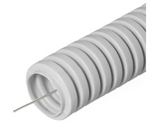 Труба гофрированная ПВХ серая д32 (25м/1375м уп/пал) с/з    PR.033225  Строитель