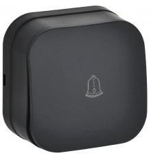 GLORY Выключатель 1-клавишный самовозвратный о/у 10А ВСс20-1-0-ХЧм черный матовый  EVH14-K02M-10  IEK