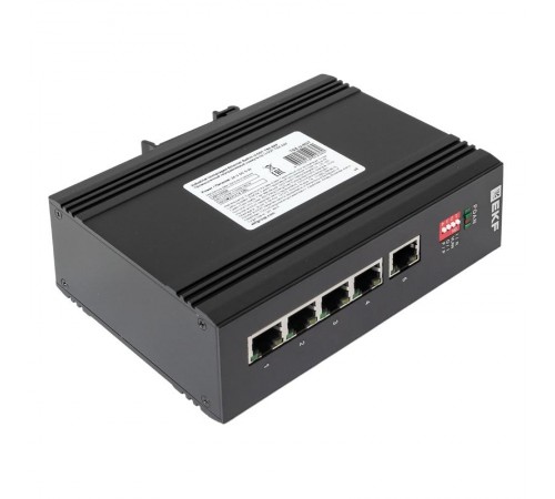 Промышленный неуправляемый коммутатор U-5GT, 5 портов 10/100/1000Base-T(X) RJ45, монтаж на динрейку TSX TSX-U-5GTEKF