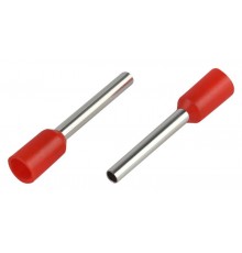 Наконечник-гильза ЭРА NO-225-63 НШвИ 1,0-12 с изолированным фланцем (упаковка 500 шт.)   Б0063419  ЭРА