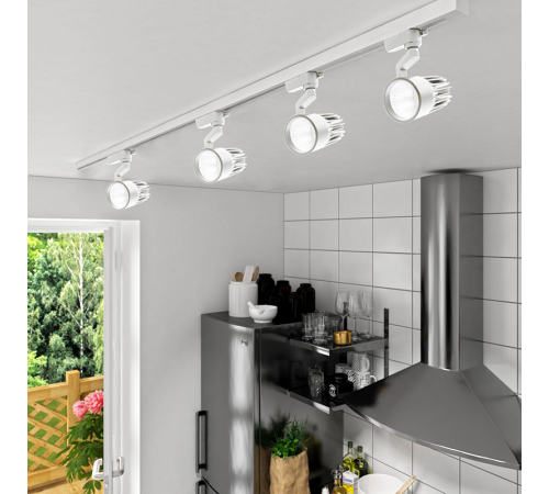 Светильник светодиодный трековый однофазный PTR 0130-2 30w 4000K 24° WH (белый) IP40  .5022737  Jazzway