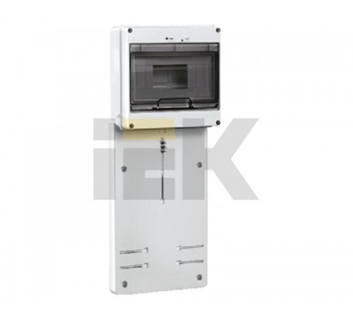 Панель для установки счетчика ПУ3/2-8 3-фазный с боксом для автоматов модульных серий (8 мод.) (ВхШхГ) 200x465x64мм  MPP10-3  IEK Снят с пр-ва