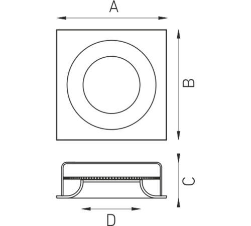 Светильник светодиодный VULCANO 600 4000K  1665000070  Световые Технологии