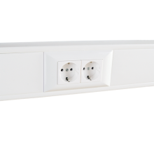 Суппорт с рамкой на 2 поста (45х45) в профиль для кабель-канала 100х50  100008S  SPL